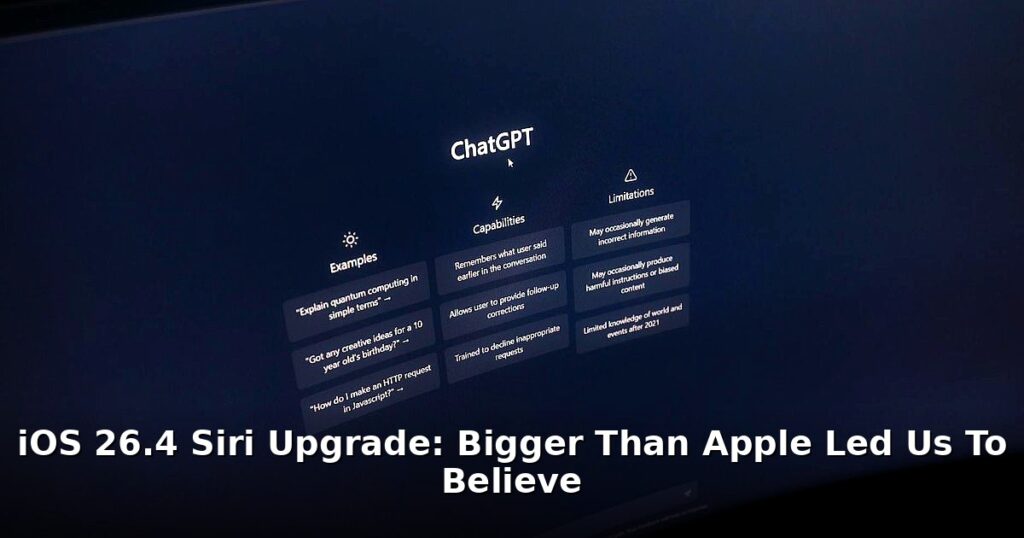 iOS 26.4 Siri Upgrade - tech article image 1