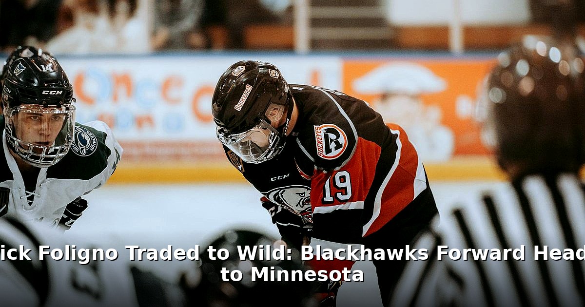 Nick Foligno traded to Wild - sport article image 1