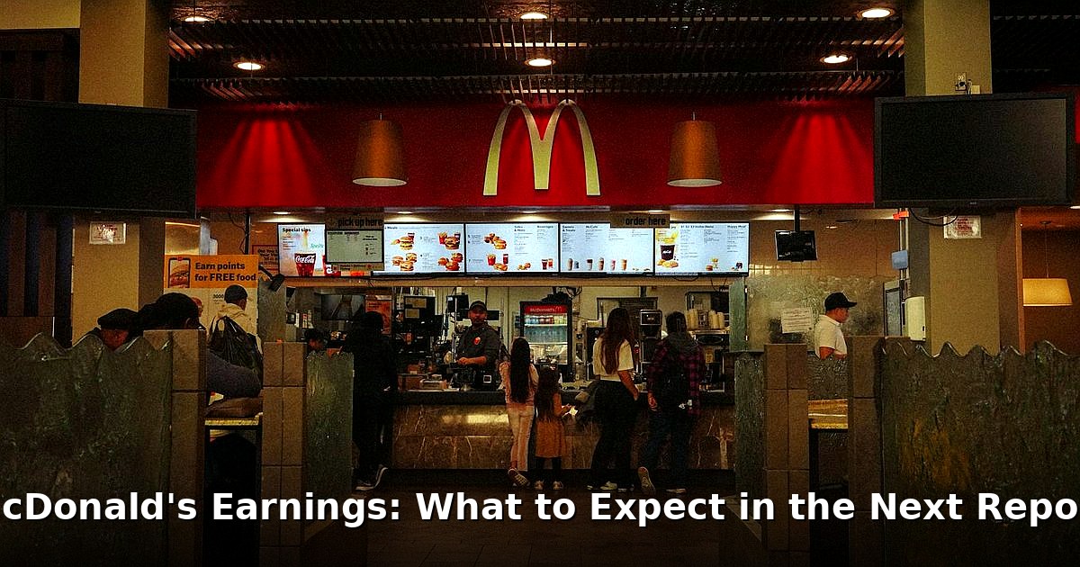 McDonald's earnings - finance article image 1