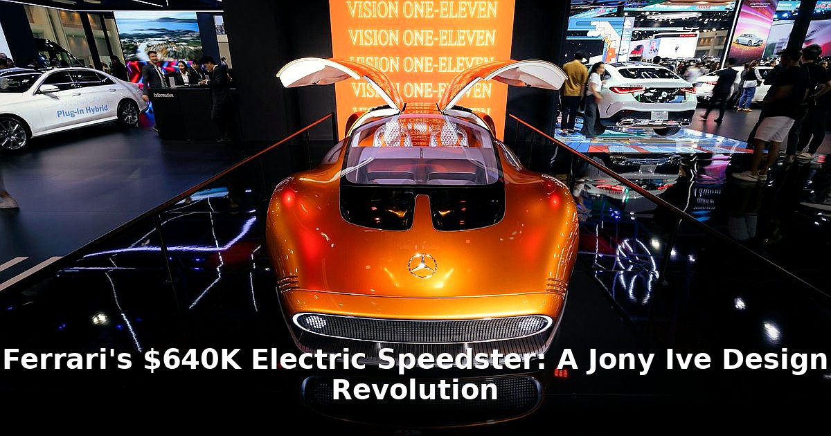 Ferrari electric speedster - finance article image 1