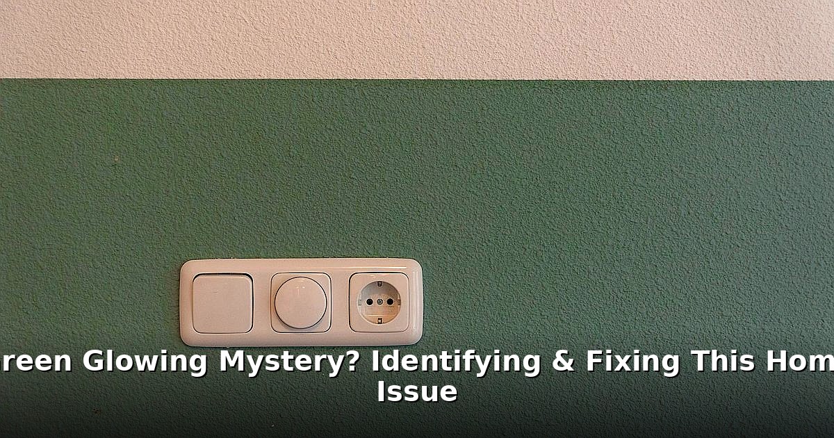 green glowing mystery - home improvement article image 1