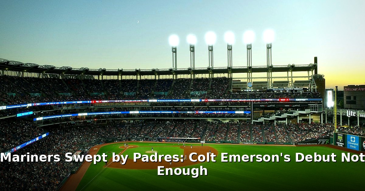 Mariners swept by Padres - sport article image 1