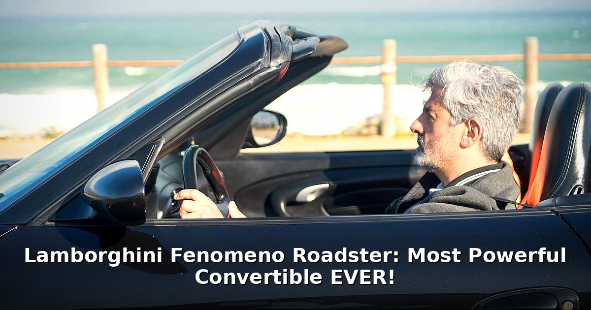 Lamborghini Fenomeno Roadster - tech article image 1