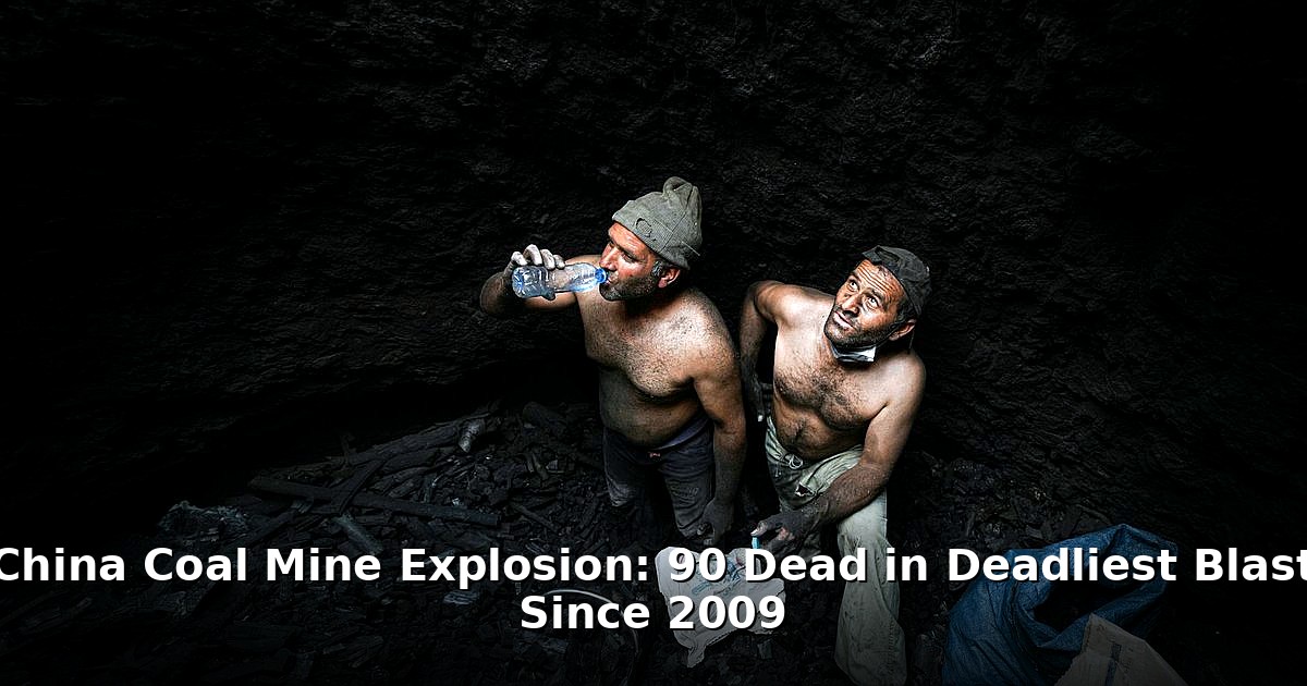China coal mine explosion - travel article image 1