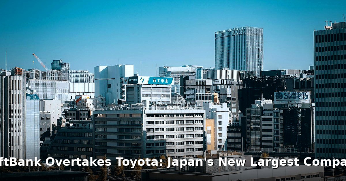 SoftBank overtakes Toyota - finance article image 1