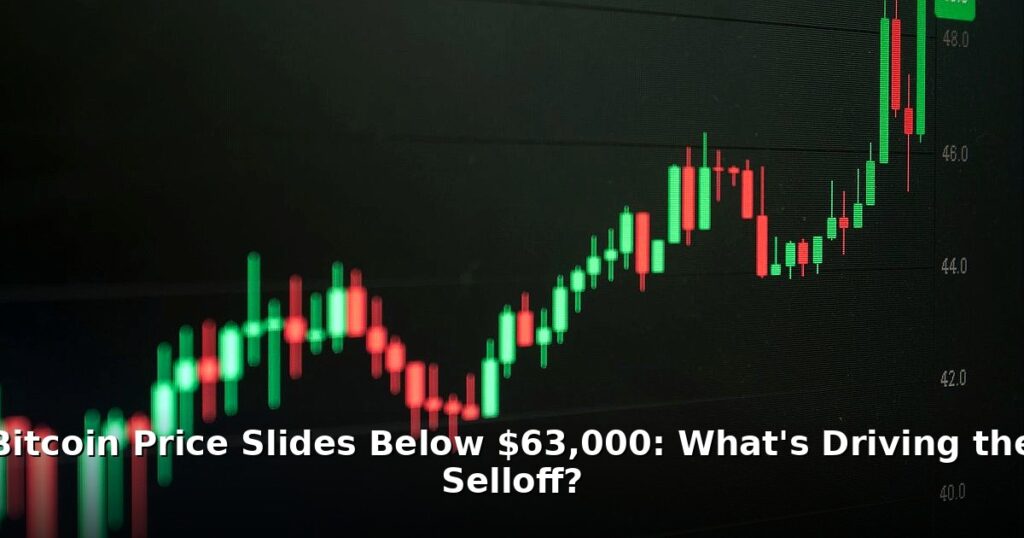Bitcoin price slides below $63,000 - finance article image 1