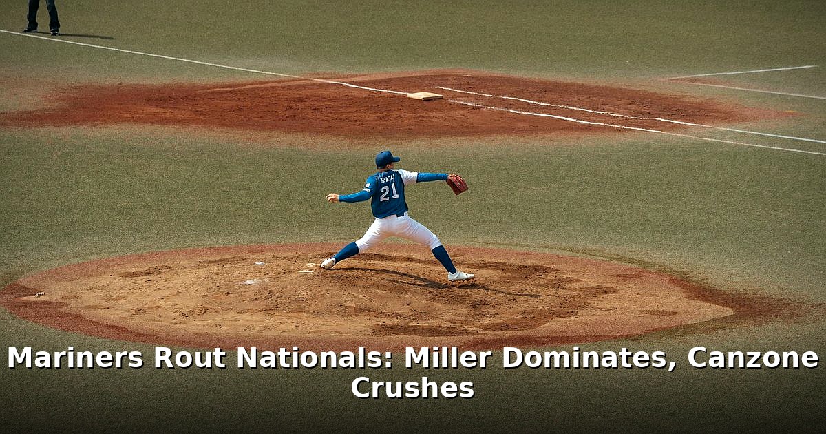 Mariners rout Nationals - sport article image 1