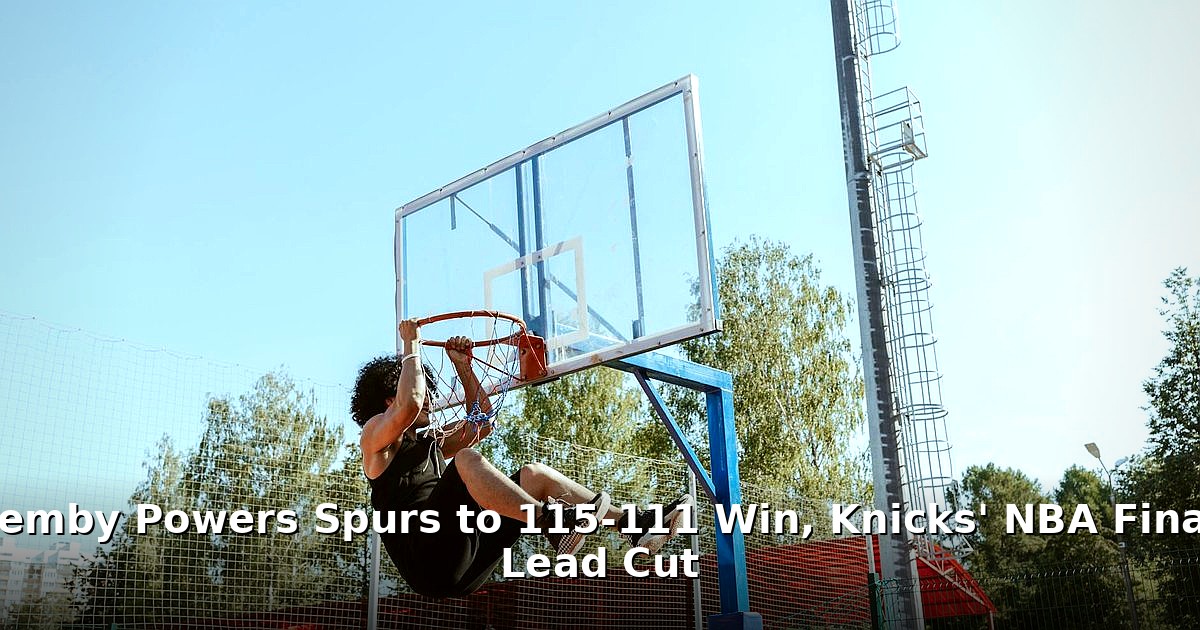 Wemby Spurs win - travel article image 1