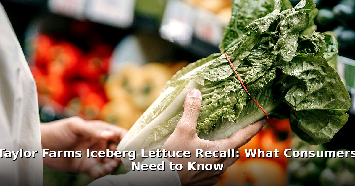 Taylor Farms iceberg lettuce recall - finance article image 1