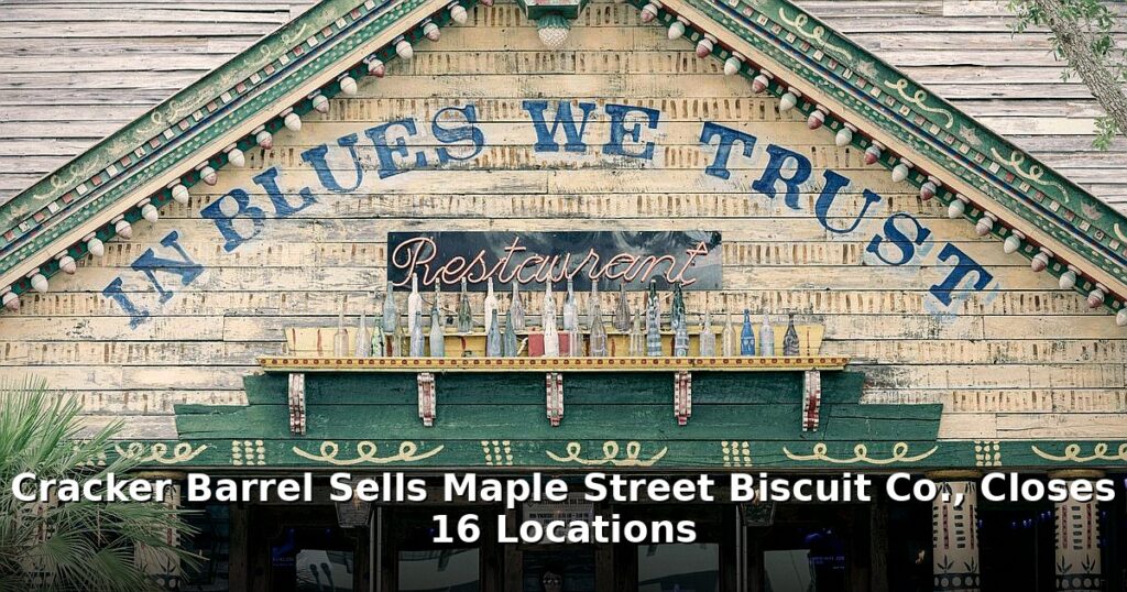 Cracker Barrel sells Maple Street - finance article image 1