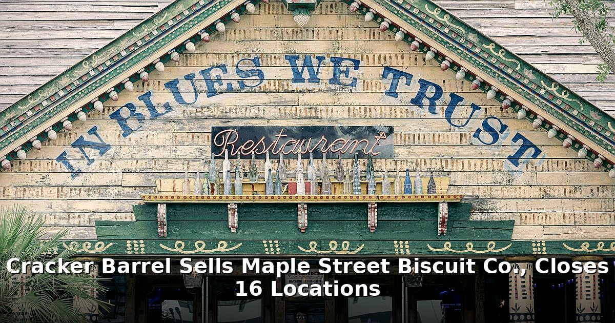 Cracker Barrel sells Maple Street - finance article image 1