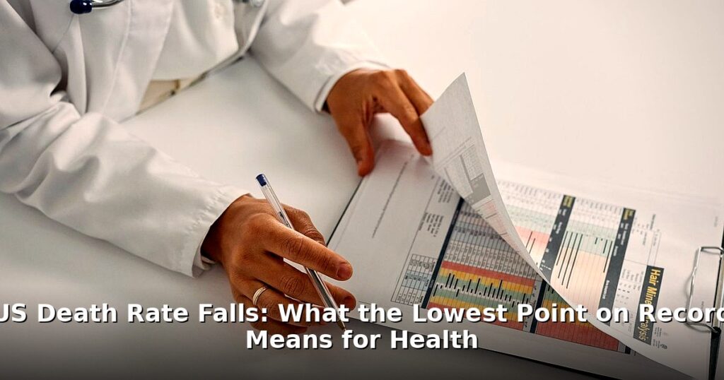 US death rate falls - health article image 1