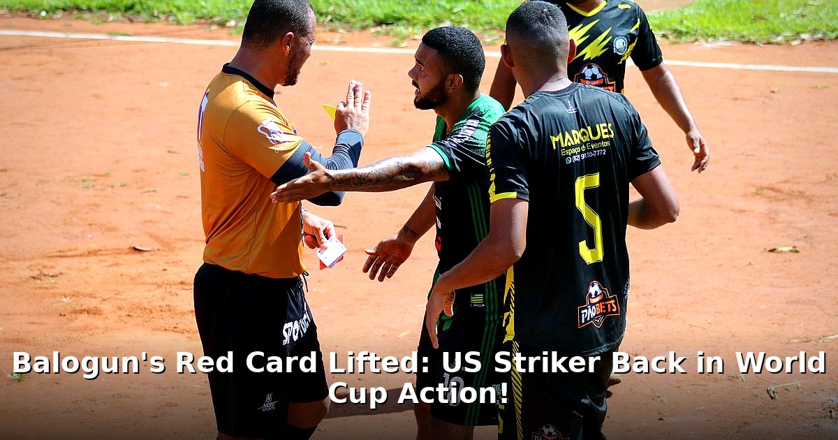 Balogun red card lifted - sport article image 1