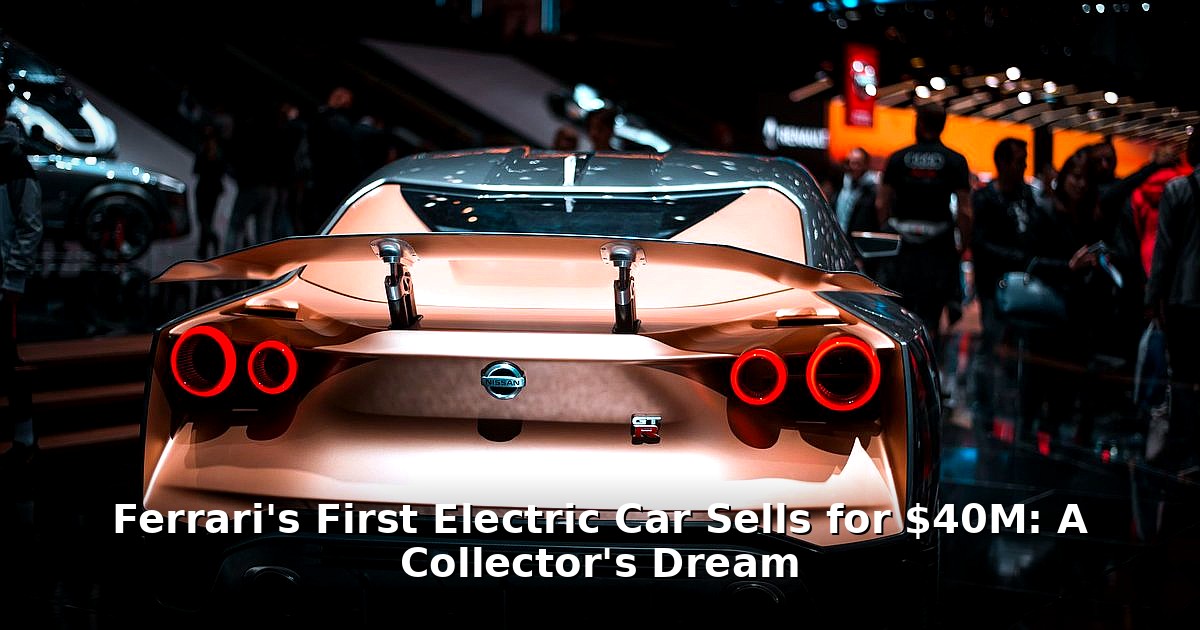 Ferrari electric car auction - finance article image 1