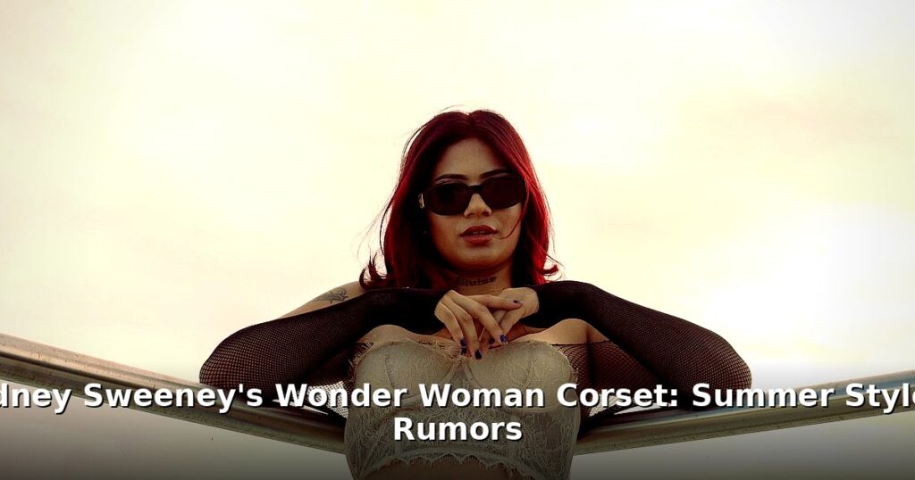 Sydney Sweeney Wonder Woman corset - lifestyle article image 1