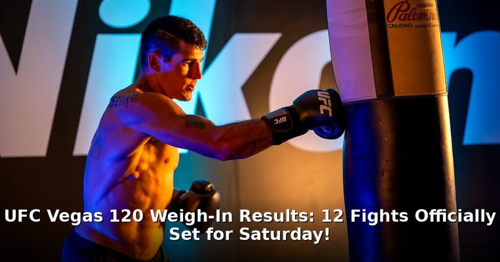 UFC Vegas 120 weigh-in results - sport article image 1