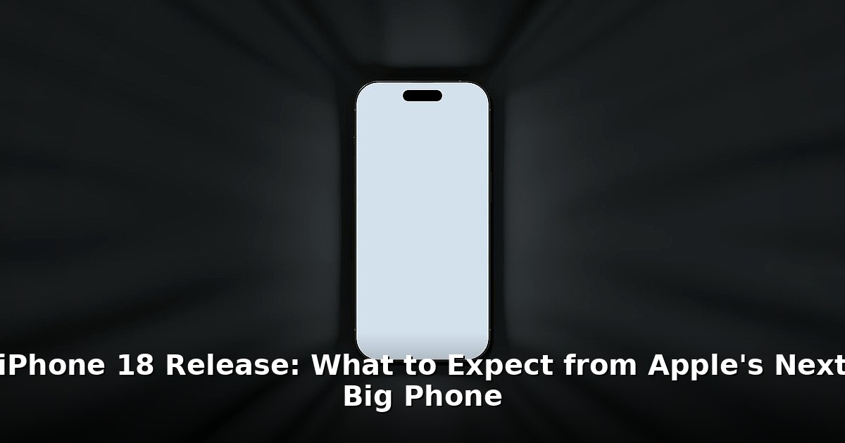 iPhone 18 release - tech article image 1