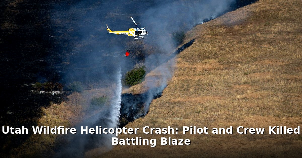 Utah wildfire helicopter crash - travel article image 1